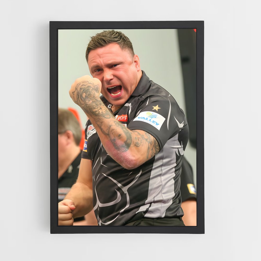 Poster Gerwyn price – affiche Fléchettes (vue 2)